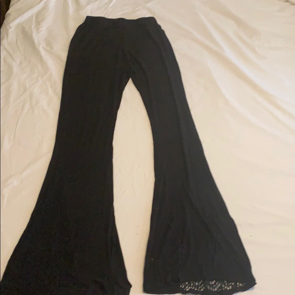 Black bell bottoms